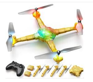 Drone Detachable Arms, Remote Quadcopter 7-color LED 360° Flips, Altitude Hold